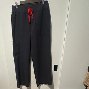 FIGS- Isabel- Wide Leg- CHARCOAL- Petite Medium